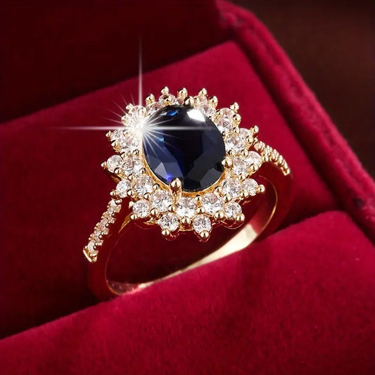 Vionne Exquisite Sapphire And Gold Ring