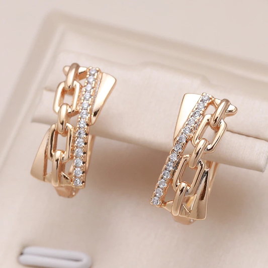 Earrings With Gold Chains