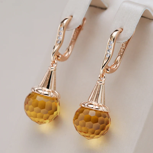 Honey Crystal Earrings
