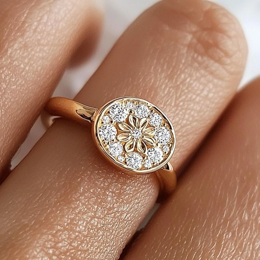 Floral Halo Ring