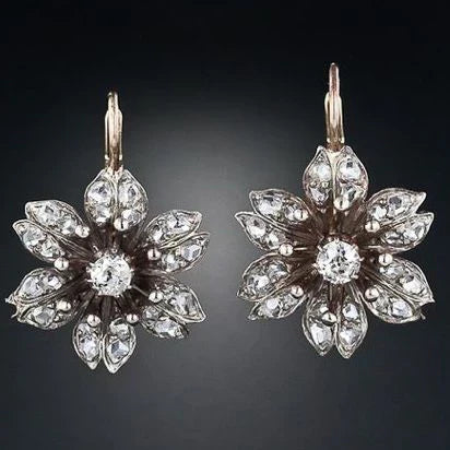 Crystal Flower Earrings