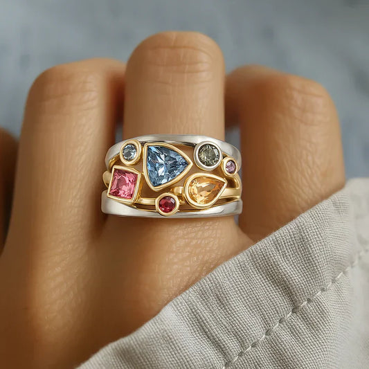 Colorful Zirconia Ring