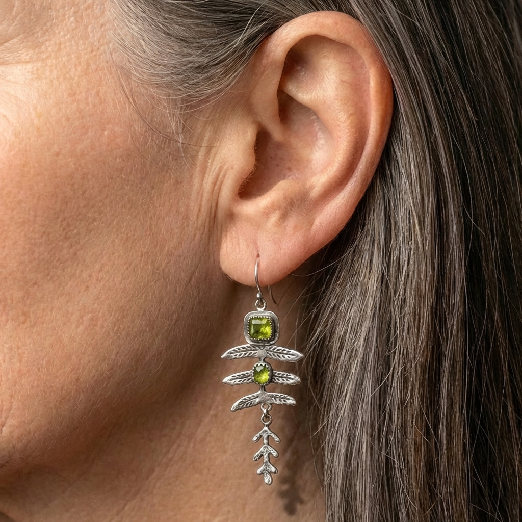 A Nature Earring Set in Silver
