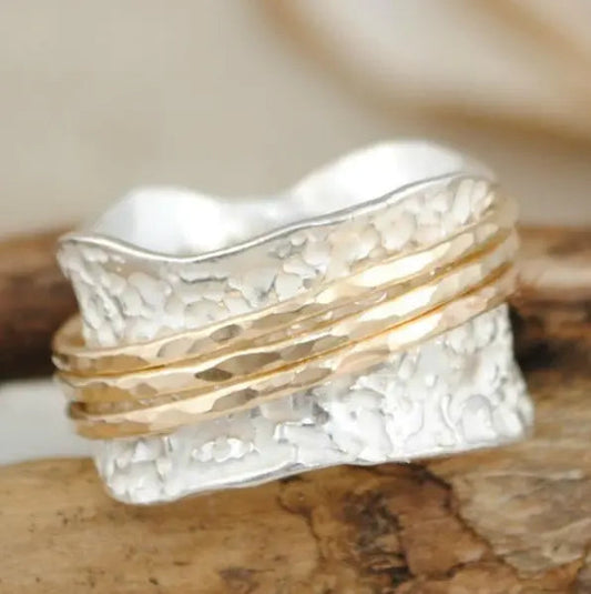 Gold & Silver Spinner Ring