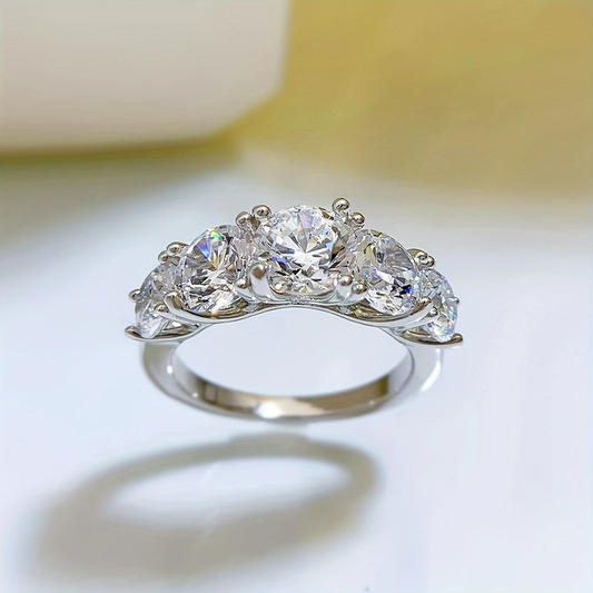 Bright Silver Vintage Ring