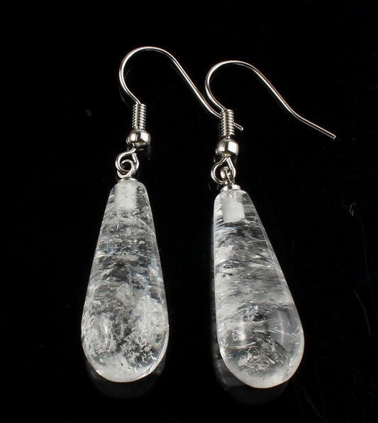 Raw Aquamarine Drop Earrings
