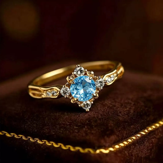 Blue Exotic Fine Ring