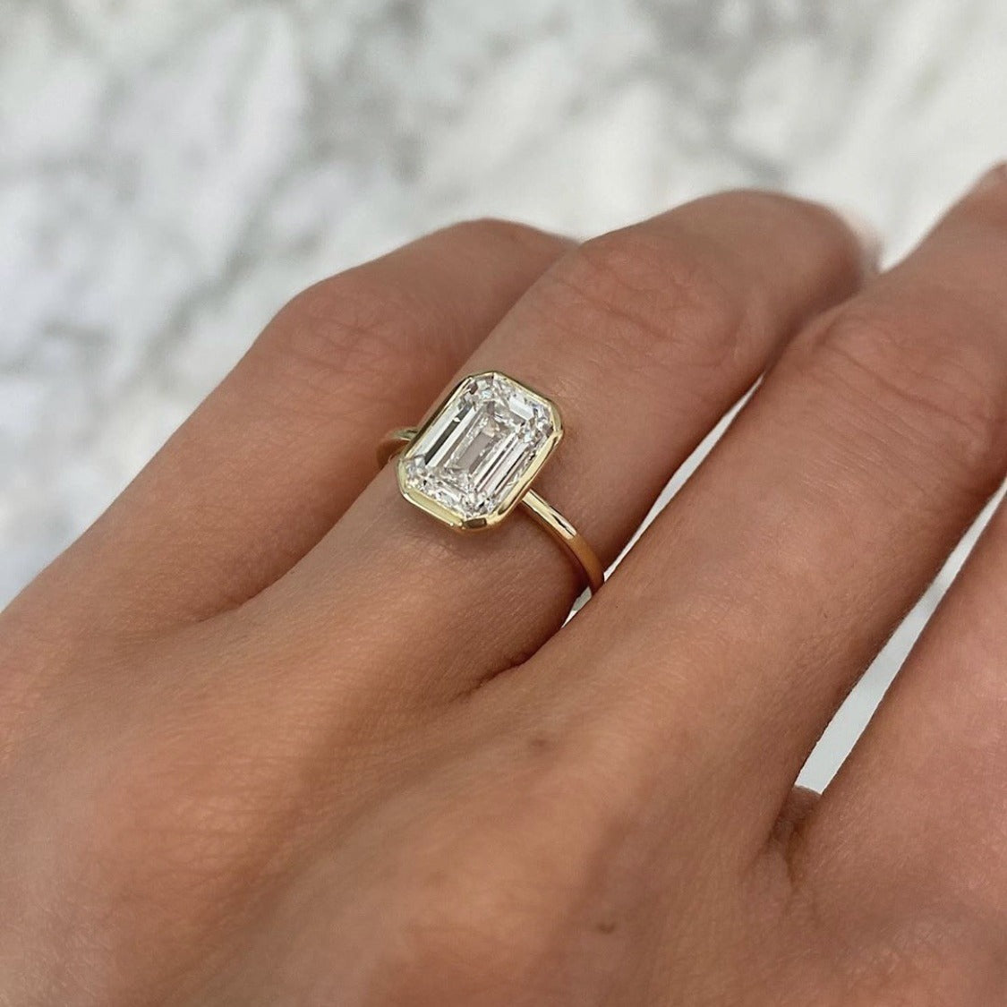 Vintage Gold & Silver Inlaid Crystal Ring