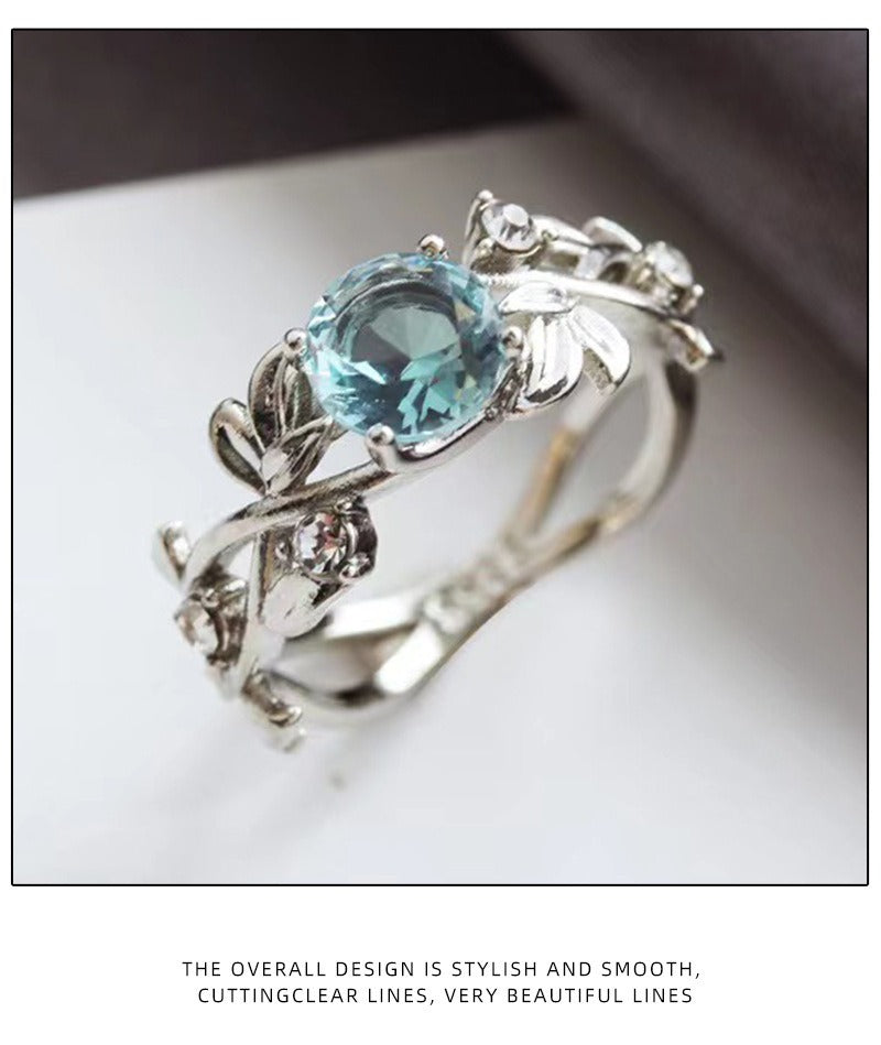 Mystic Moss Quartz Ring