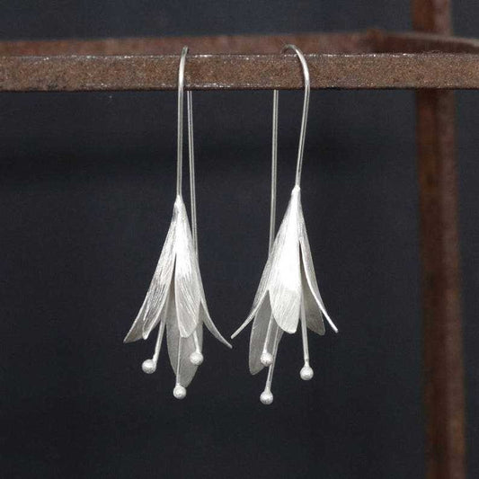 Vintage Silver Open Lotus