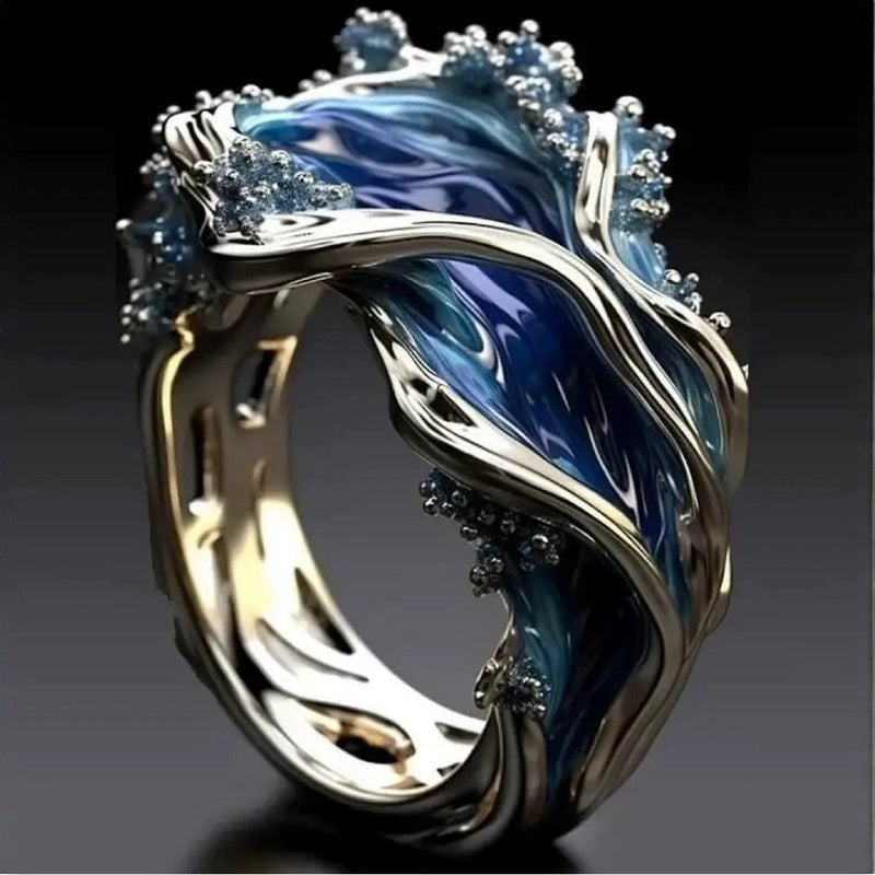 Exotic Clean Wave Ring