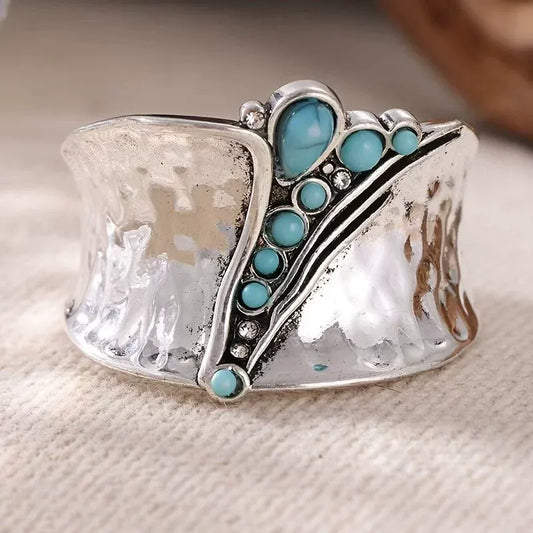 Vintage Blue Opal Ring