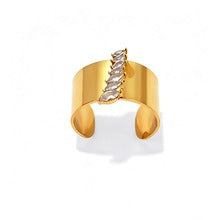 Golden Sovereign Triple Ring