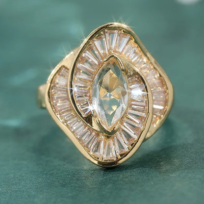 Vintage Baguette Bloom Ring