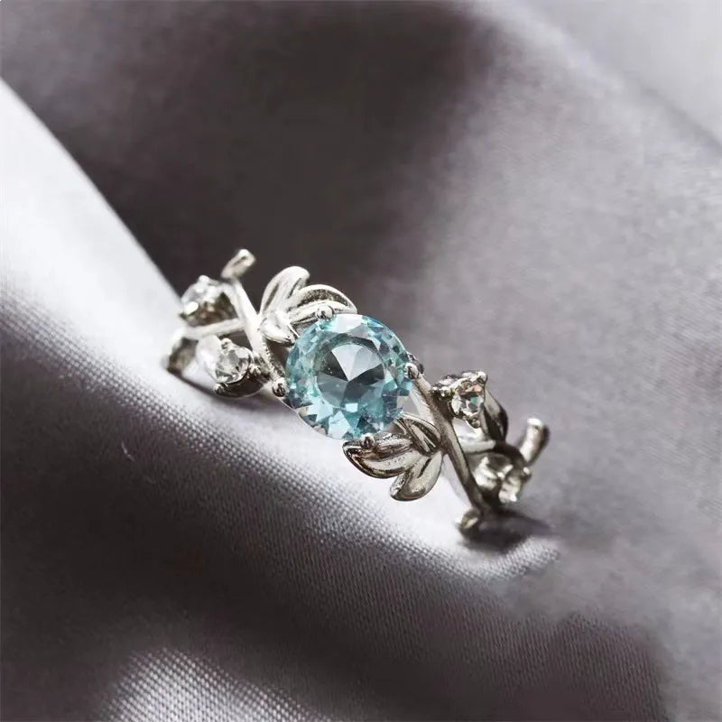 Mystic Moss Quartz Ring