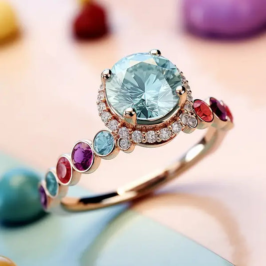 Curious Garden Halo Ring